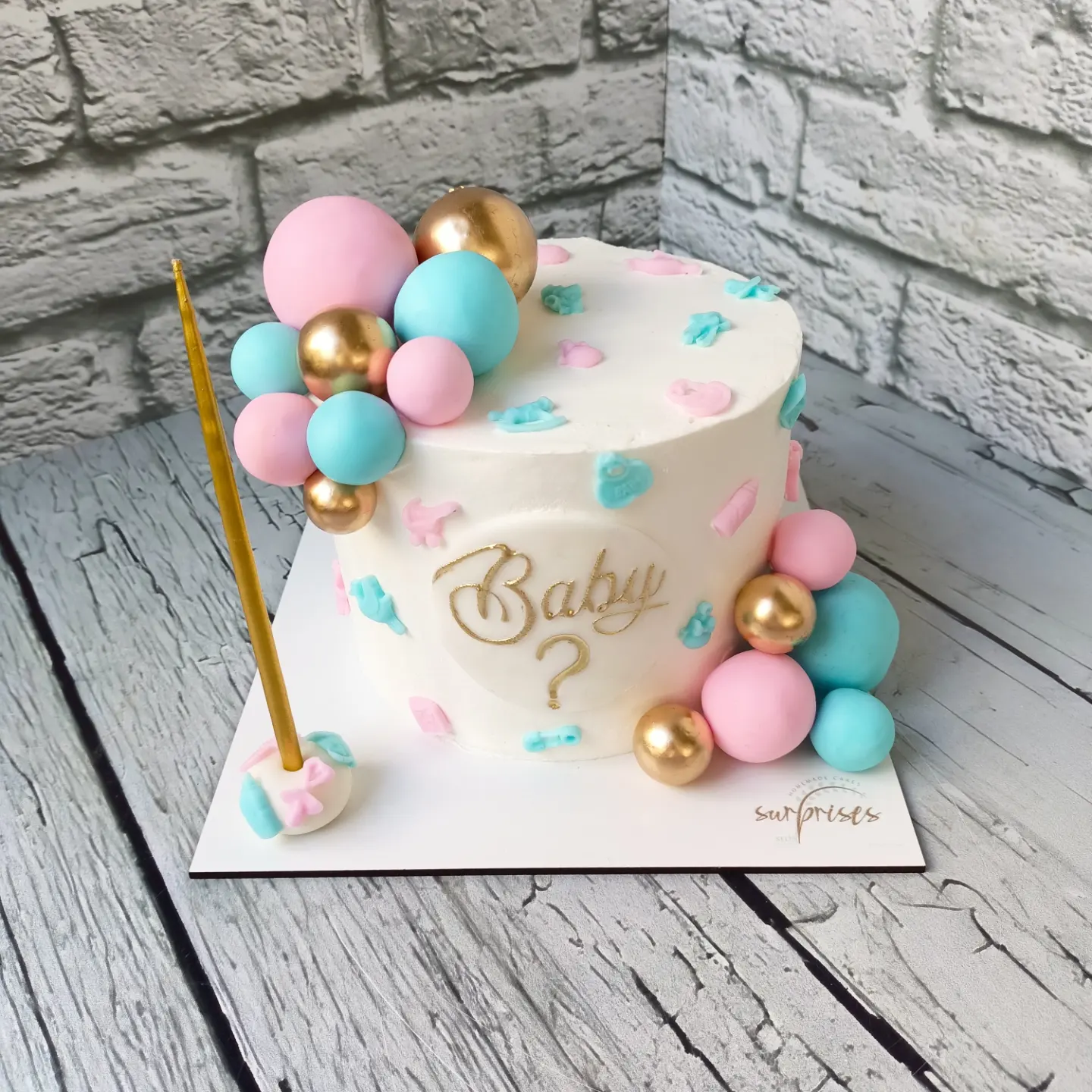 Soft Cinsiyet Belirleme Pastası - Sürpriz Butik Pasta by Selin SAMAN - Antalya