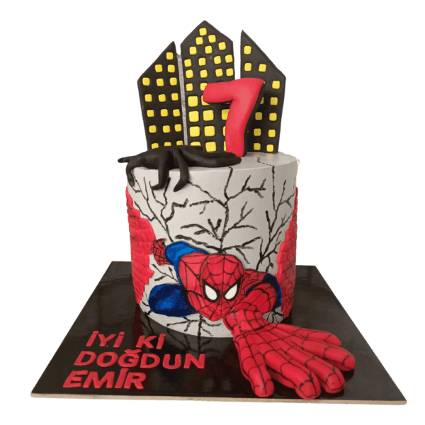 Spiderman Pastası - Süper Kahraman Pastaları