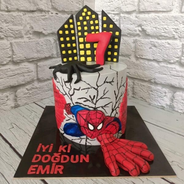 Spiderman Temalı Pasta - Sürpriz Butik Pasta by Selin SAMAN - Antalya