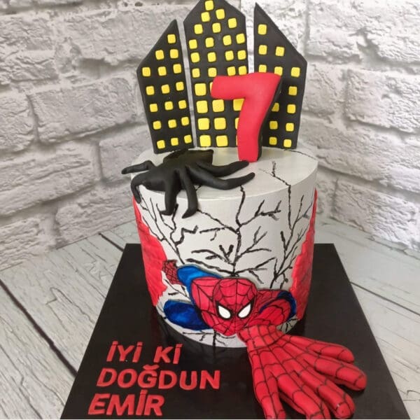 Spiderman Figürlü Pasta - Sürpriz Butik Pasta by Selin SAMAN - Antalya